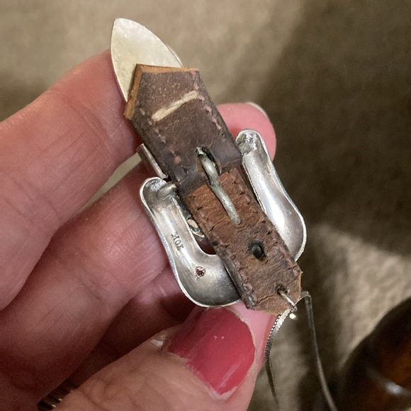 Remade old 10K and Sterling watch band necklace - Picture 15 of 16